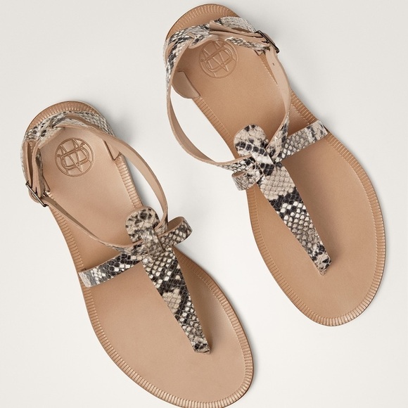 NWT Massimo Dutti Animal Print Flat Sandals Size 8 - Picture 6 of 8